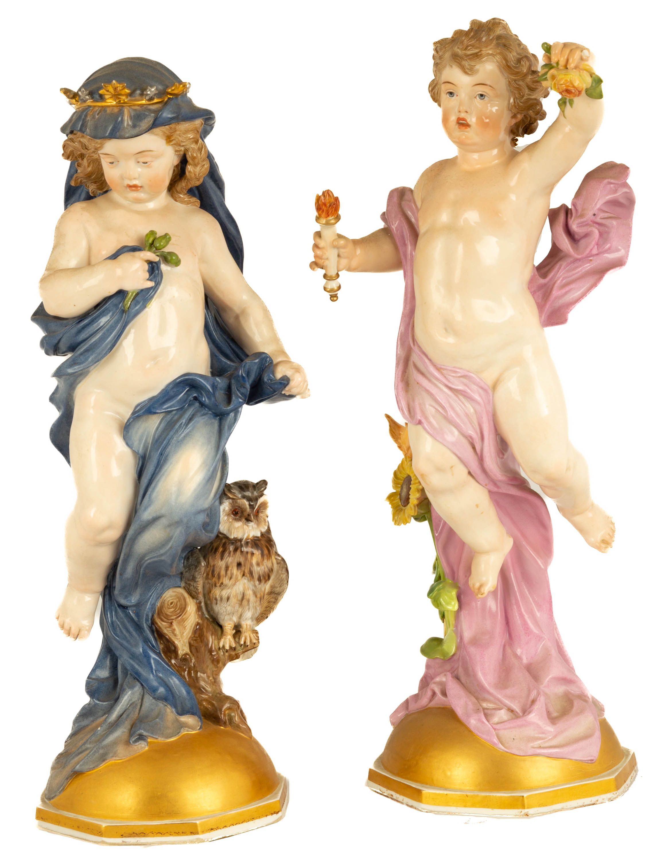 MEISSEN ALLEGORIES OF “DAY” AND