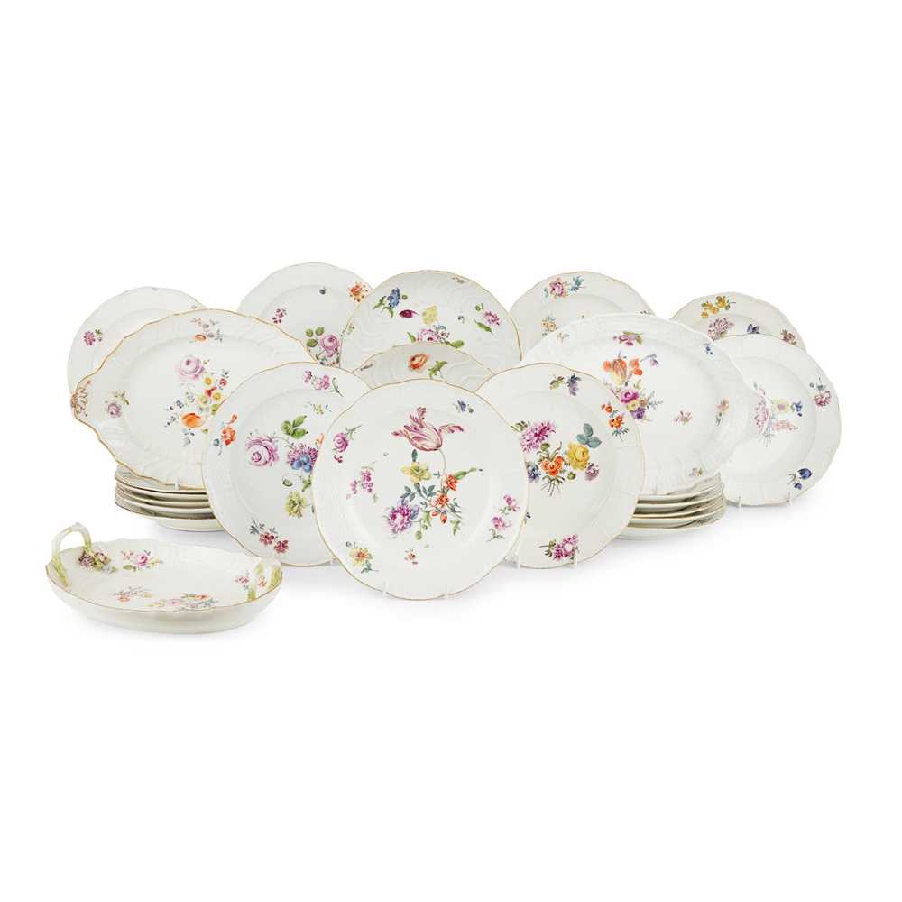 MEISSEN ASSEMBLED PART DINNER
