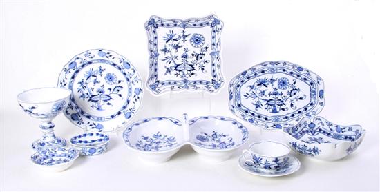 Meissen Blue Onion pattern dinner