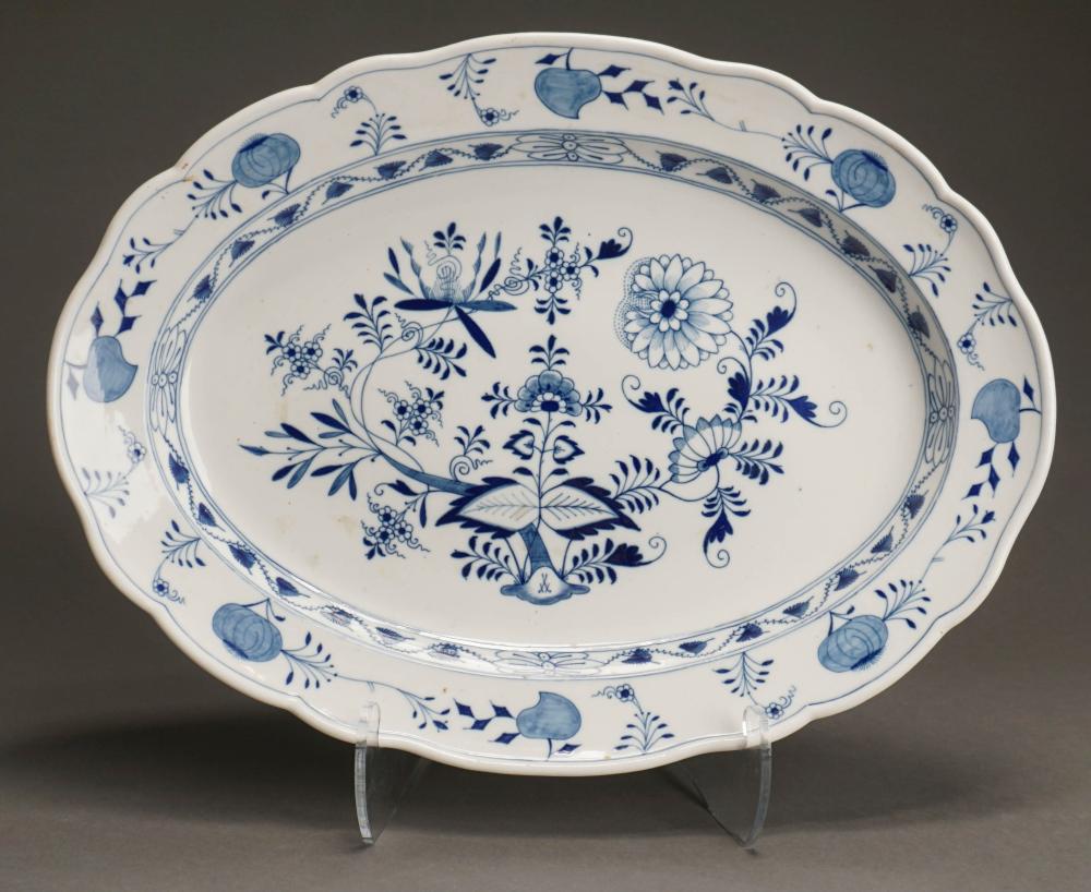 MEISSEN BLUE ONION PATTERN OVAL