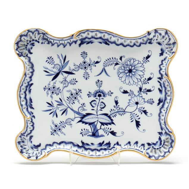MEISSEN BLUE ONION SERVING TRAY