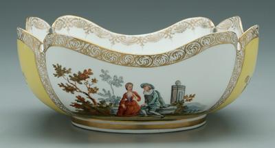 Meissen bowl, scalloped and