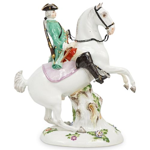 MEISSEN CAVALIER ON HORSEBACK