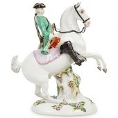 MEISSEN CAVALIER ON HORSEBACK