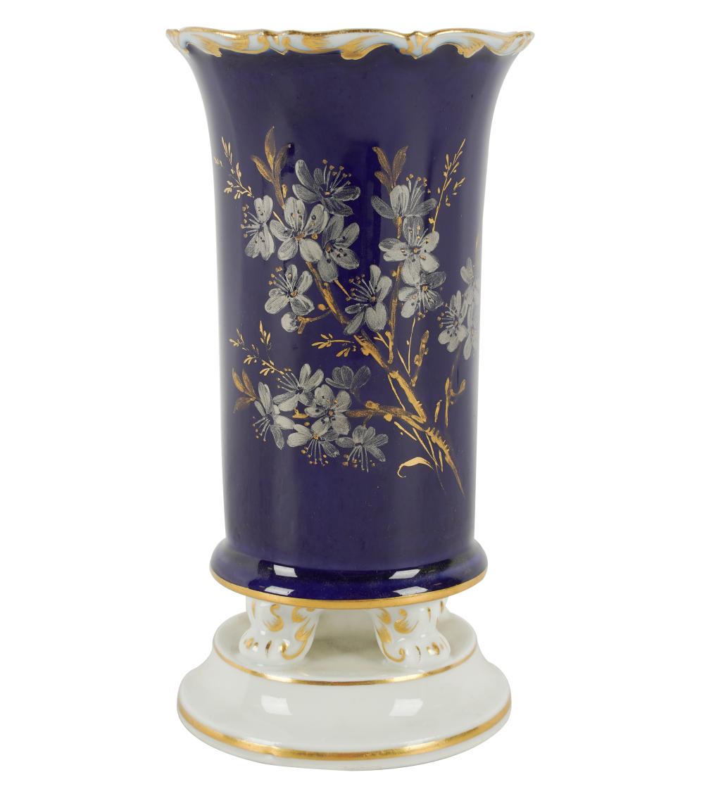 MEISSEN COBALT-GROUND PORCELAIN