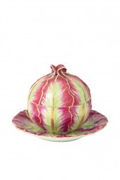 MEISSEN COVERED CABBAGE BOWL &