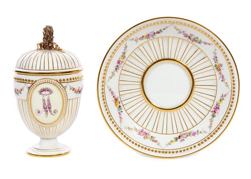 MEISSEN COVERED CUP WITH