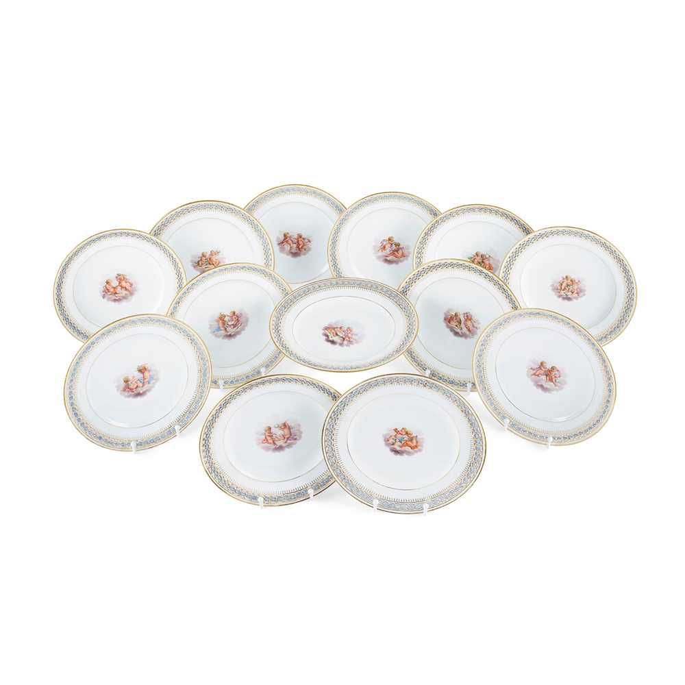 MEISSEN DESSERT SERVICE LATE 19TH