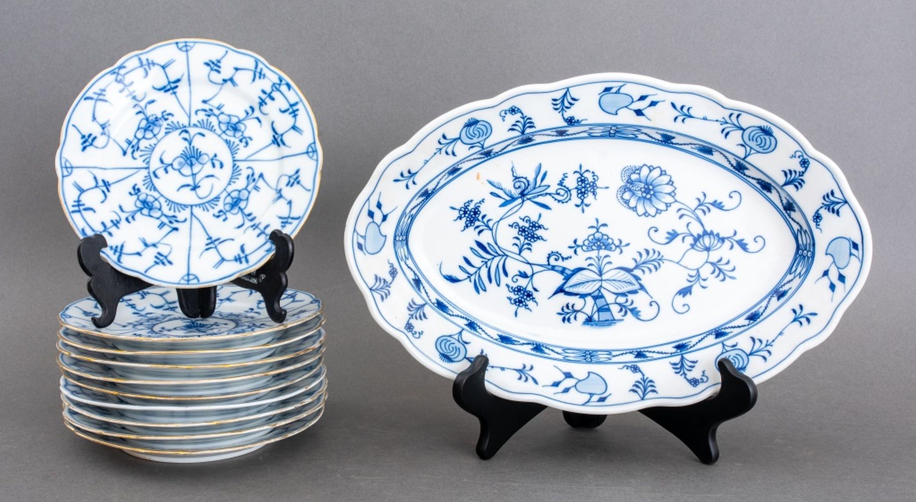 MEISSEN, ETC. PORCELAIN "BLUE