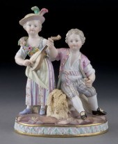 Meissen figural group emblemat