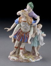 Meissen figural group of Aenea