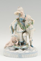 MEISSEN FIGURAL GROUPING: ''Th