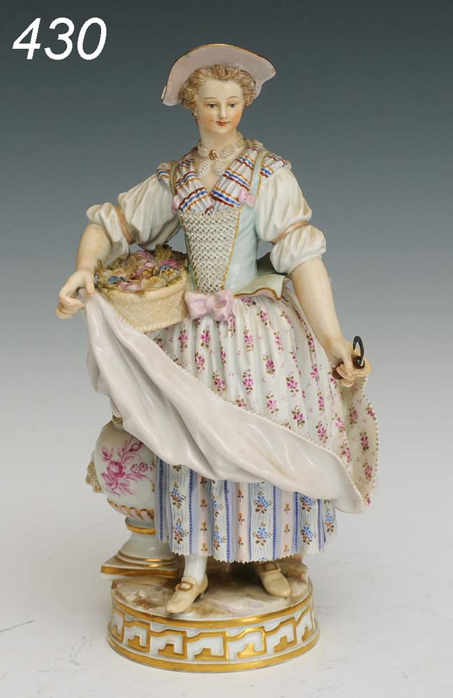 Meissen Figure of a Flower Seller 7