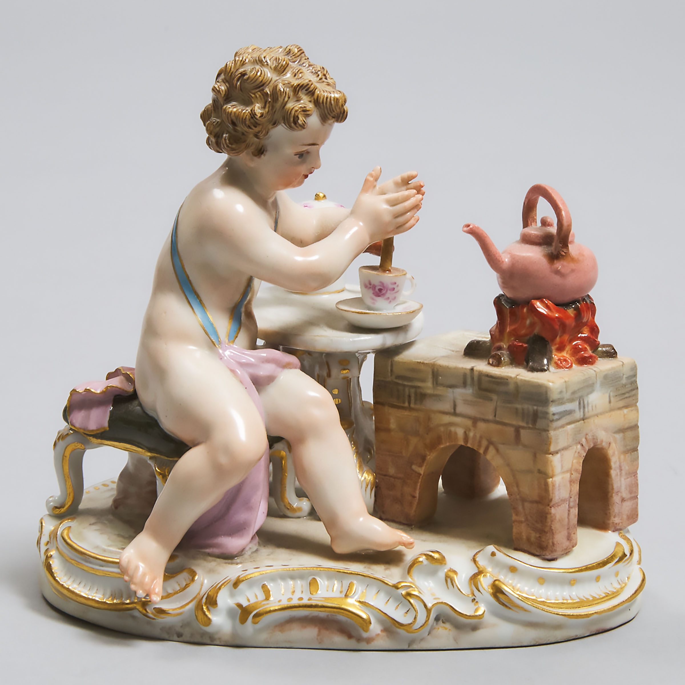 Meissen Figure of a Putto Making