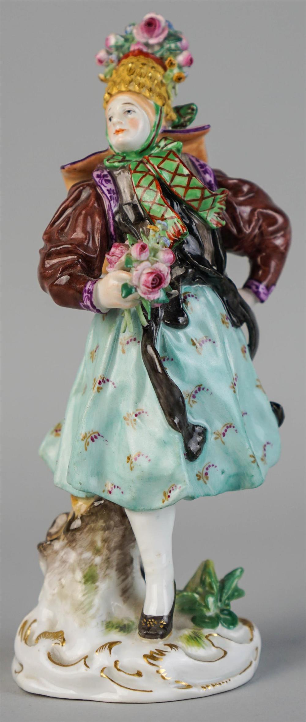 MEISSEN FIGURE OF A RUSSIAN DANCER,