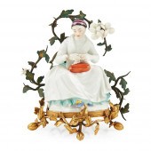MEISSEN FIGURE OF A SEAMSTRESS