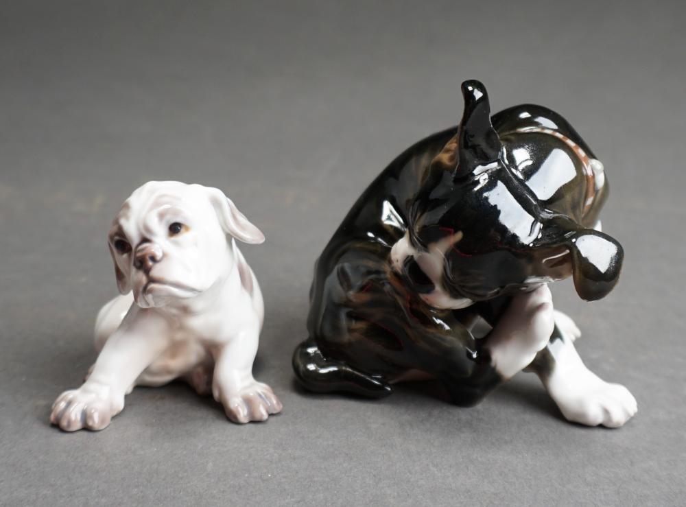 MEISSEN FIGURE OF TERRIER AND