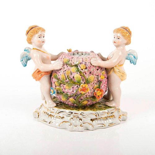 MEISSEN FIGURINE, CHILD ANGELS WITH