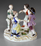 Meissen figurine, four childre