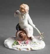 MEISSEN FIGURINE OF CUPID DELI
