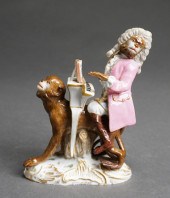 MEISSEN FIGURINE OF SPINET PLA
