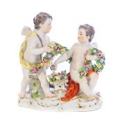 MEISSEN FIGURINE TWO CUPIDS 24