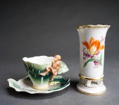 MEISSEN FLORAL DECORATED PORCE