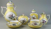 MEISSEN FLORAL DECORATED YELLO