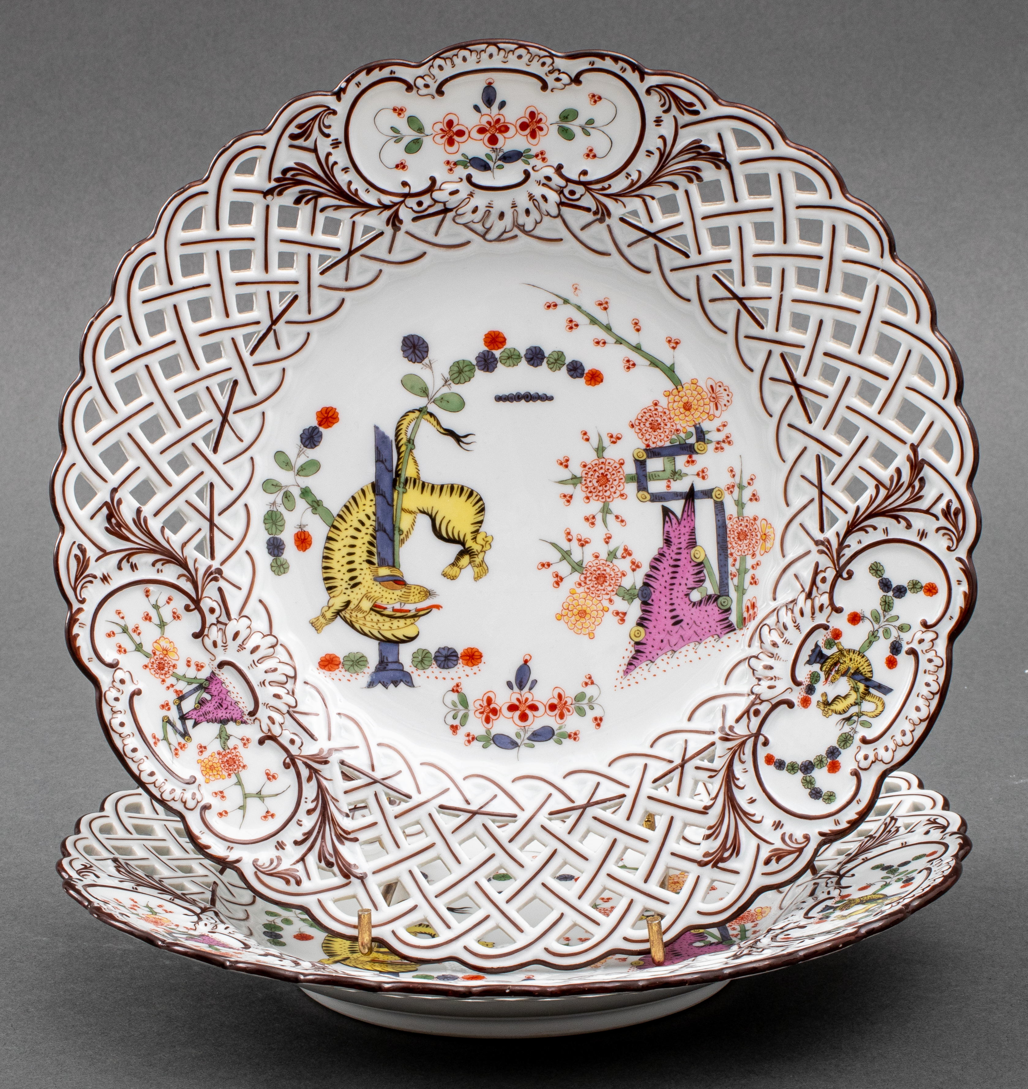 MEISSEN "GELBER LOWE" RETICULATED