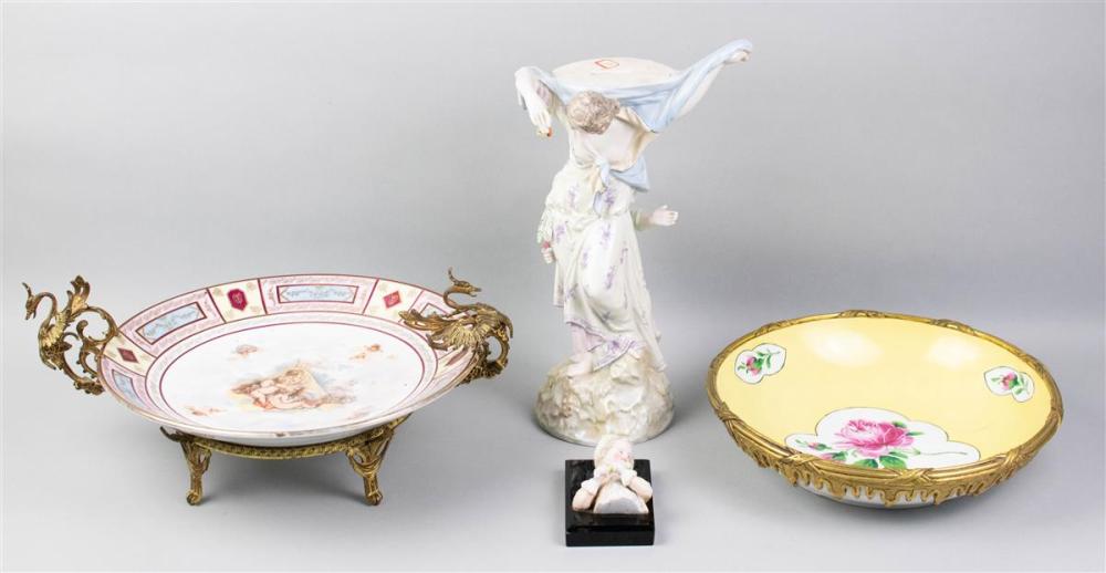 MEISSEN GILT-BRONZE-MOUNTED BOWL,