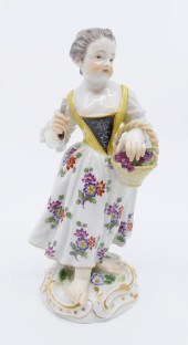 Meissen Girl with Scythe and B