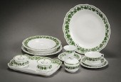 MEISSEN GREEN 'VINE LEAF' ASSE