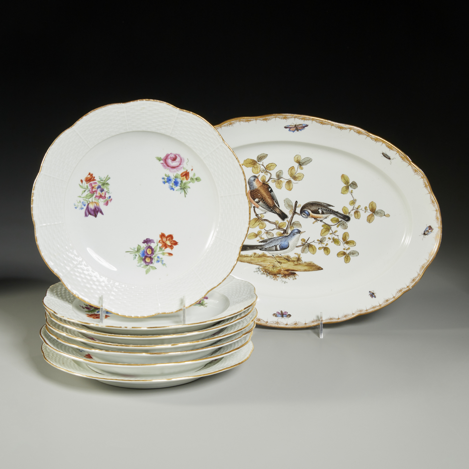 MEISSEN HAND PAINTED PORCELAIN