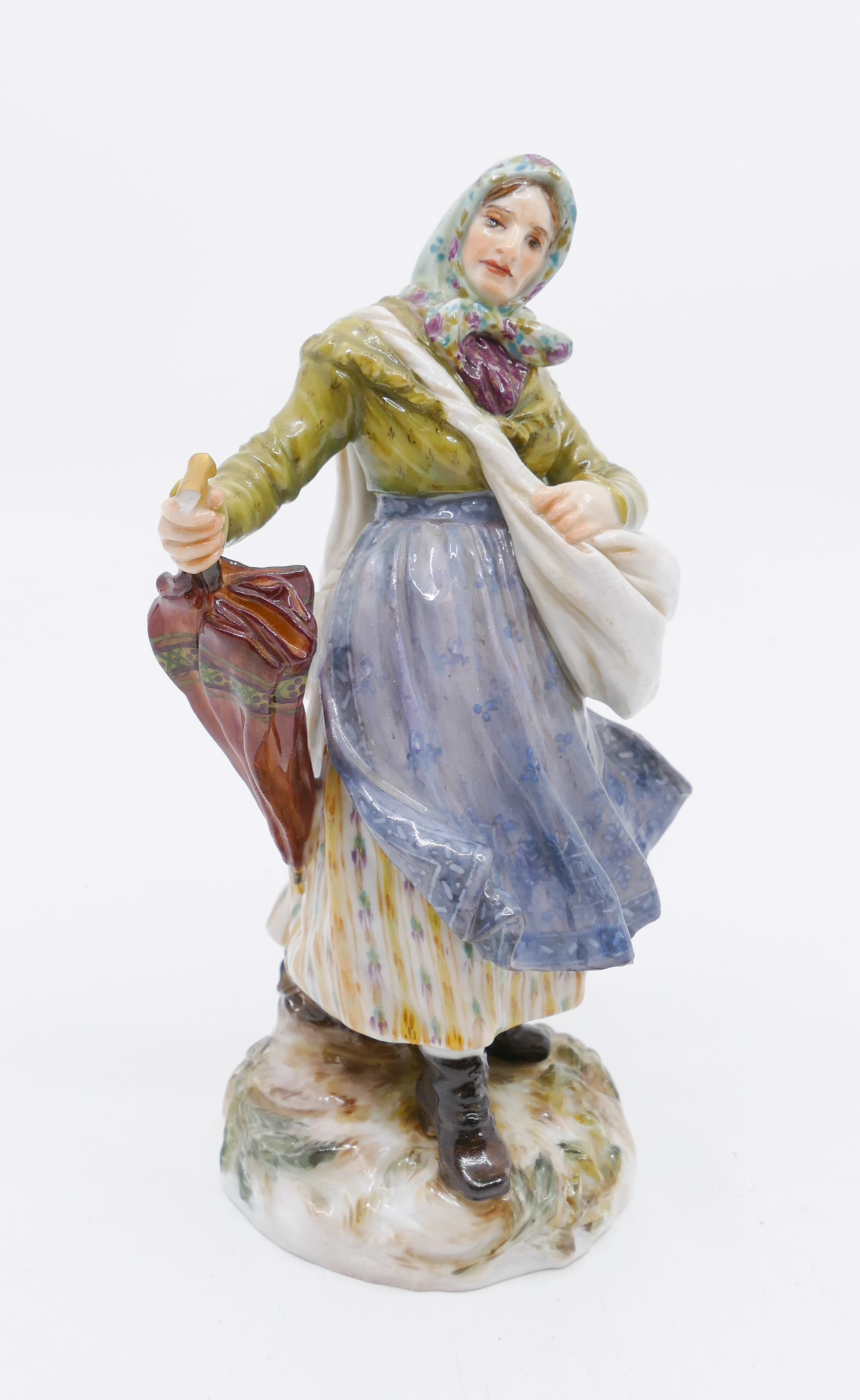 Meissen Lady with Umbrella
