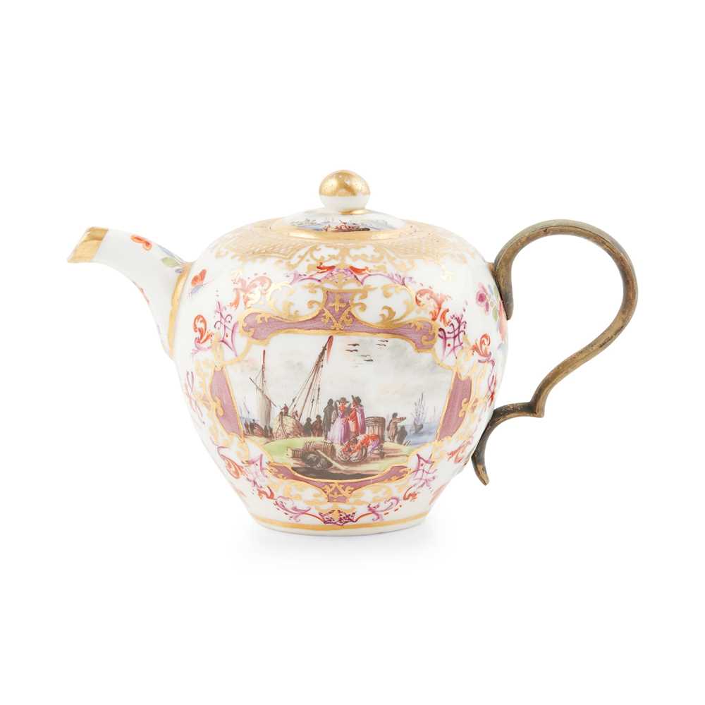 MEISSEN MINIATURE TEAPOT AND