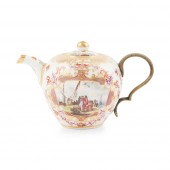 MEISSEN MINIATURE TEAPOT AND C