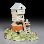 MEISSEN MODEL OF A BIRDHOUSE,