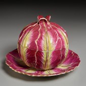 MEISSEN OR WALLENDORF RED CABB