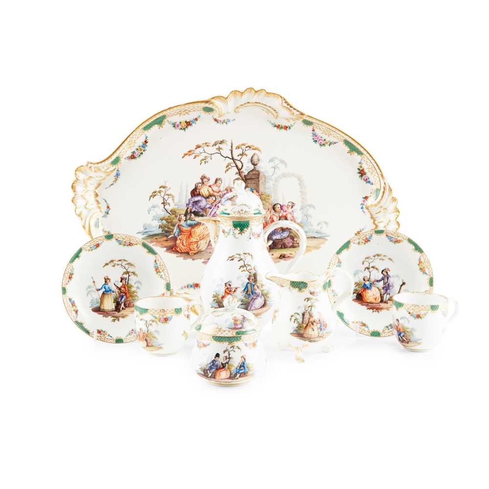 MEISSEN OUTSIDE DECORATED