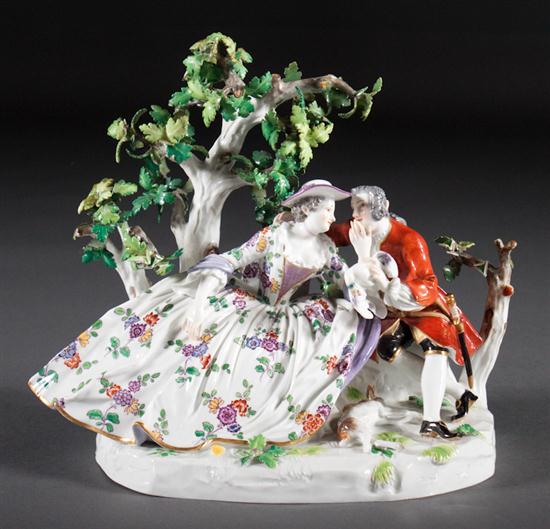 Meissen painted porcelain figural