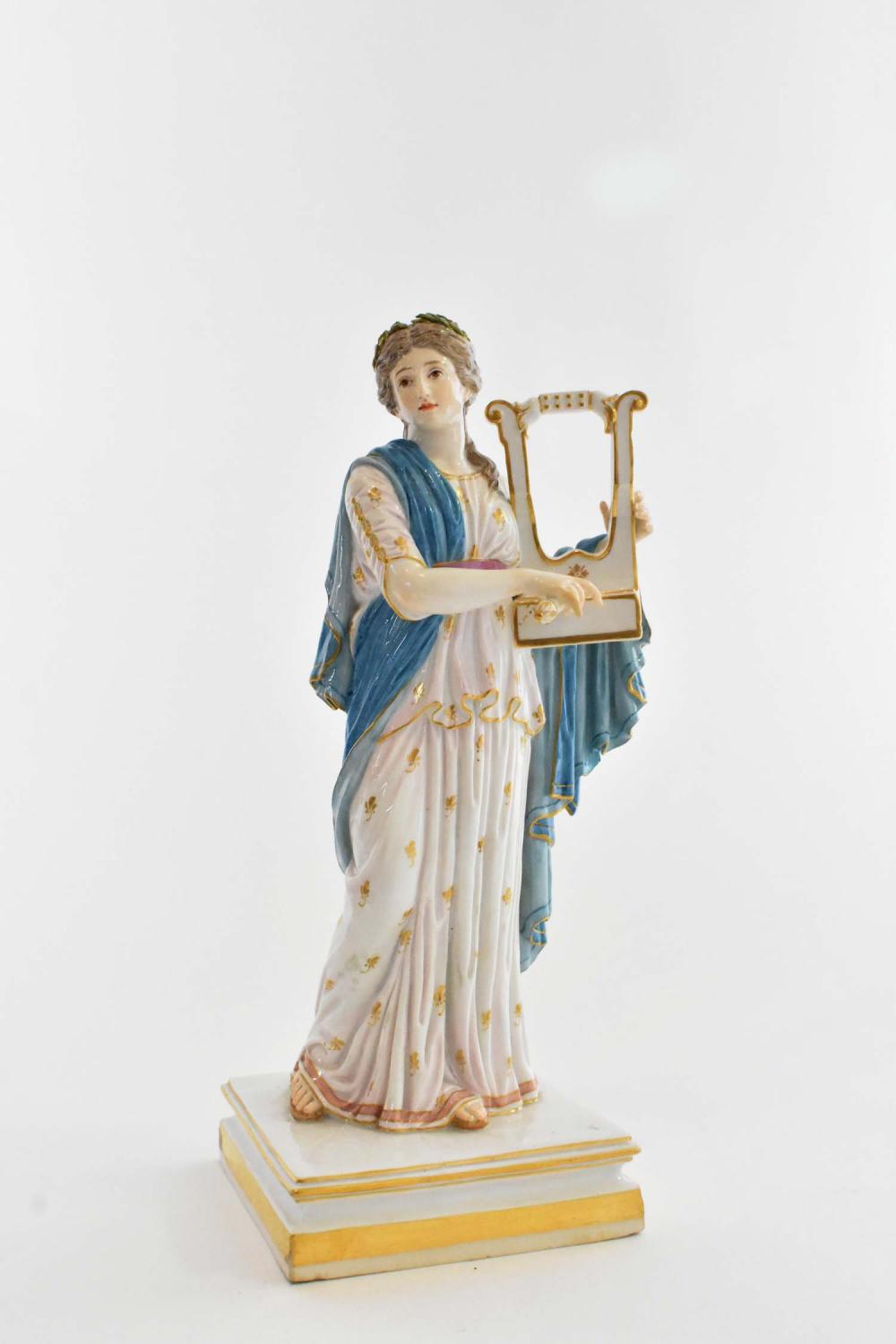 MEISSEN PAINTED PORCELAIN FIGURE OF
