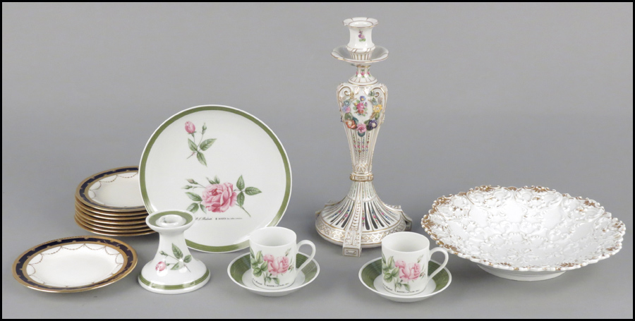 MEISSEN PARCEL GILT PORCELAI