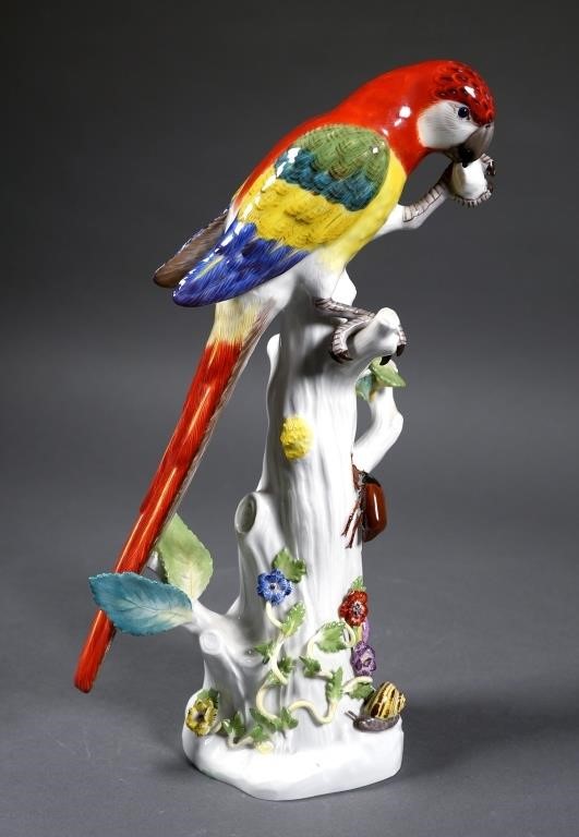 MEISSEN PARROT PORCELAIN