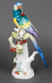 MEISSEN "PARROT W CHERRIES" PO