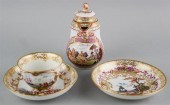 MEISSEN PICTORIAL MILK JUG AND