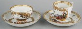 MEISSEN PICTORIAL TEA BOWL AND