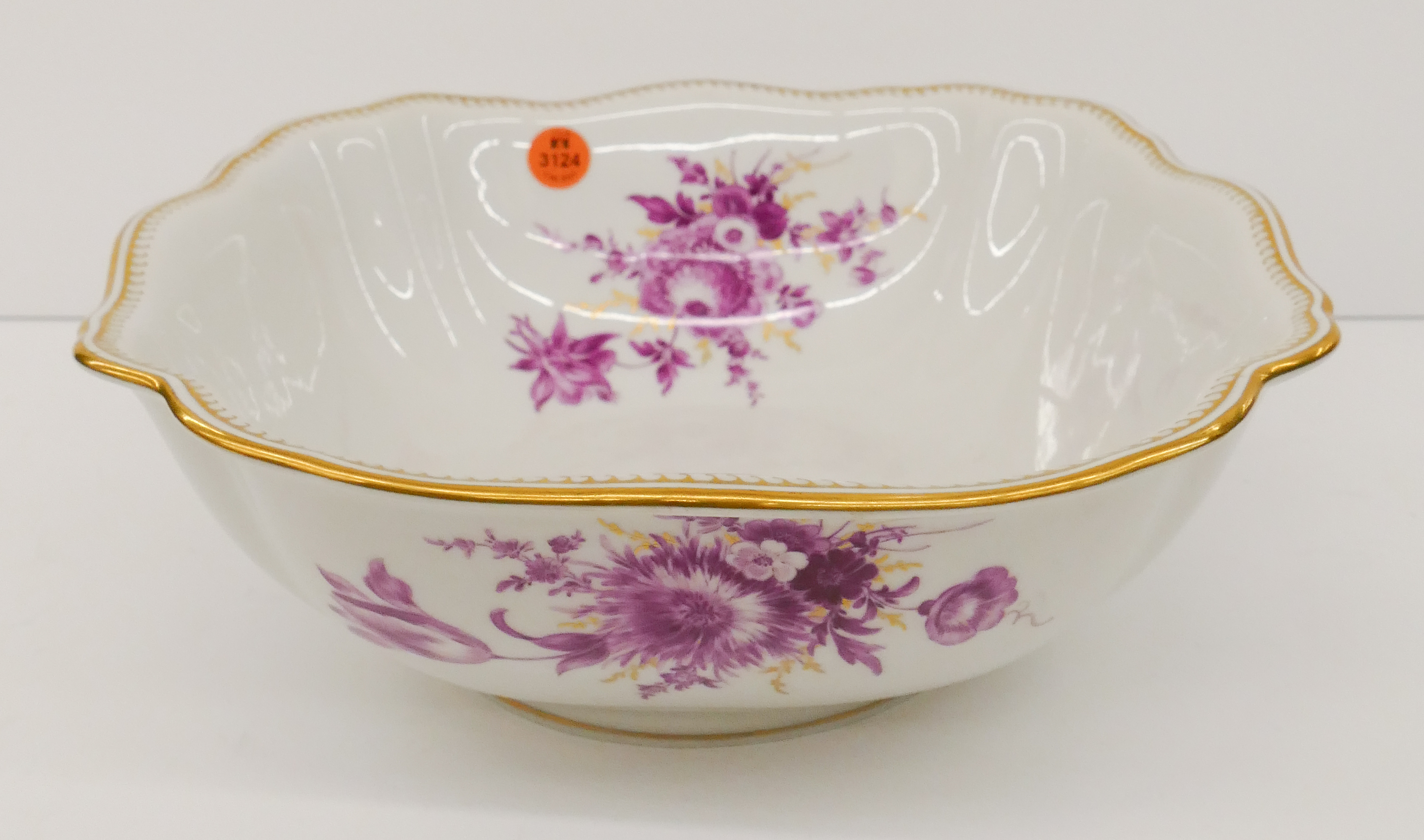 Meissen Pink Flower Porcelain