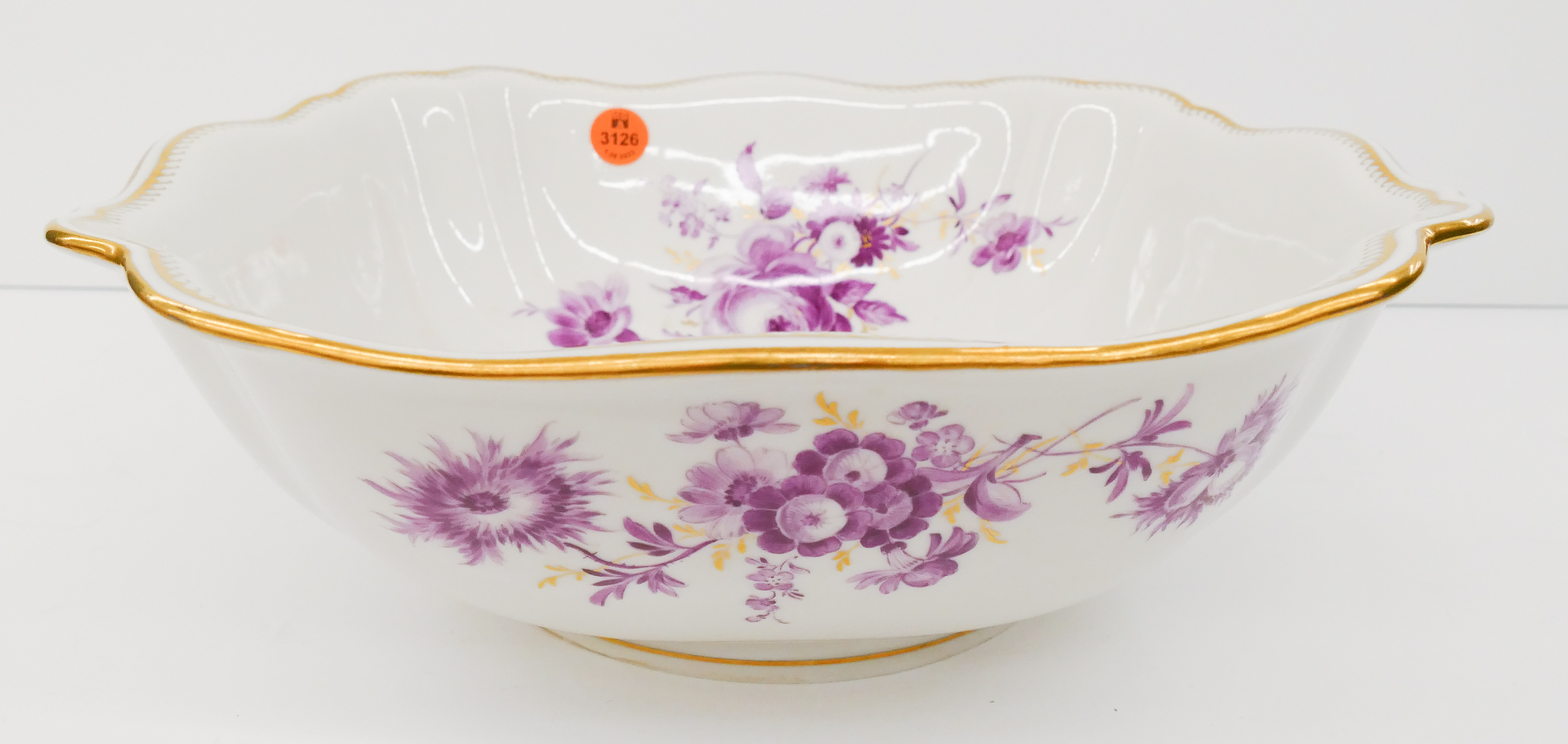 Meissen Pink Flower Porcelain