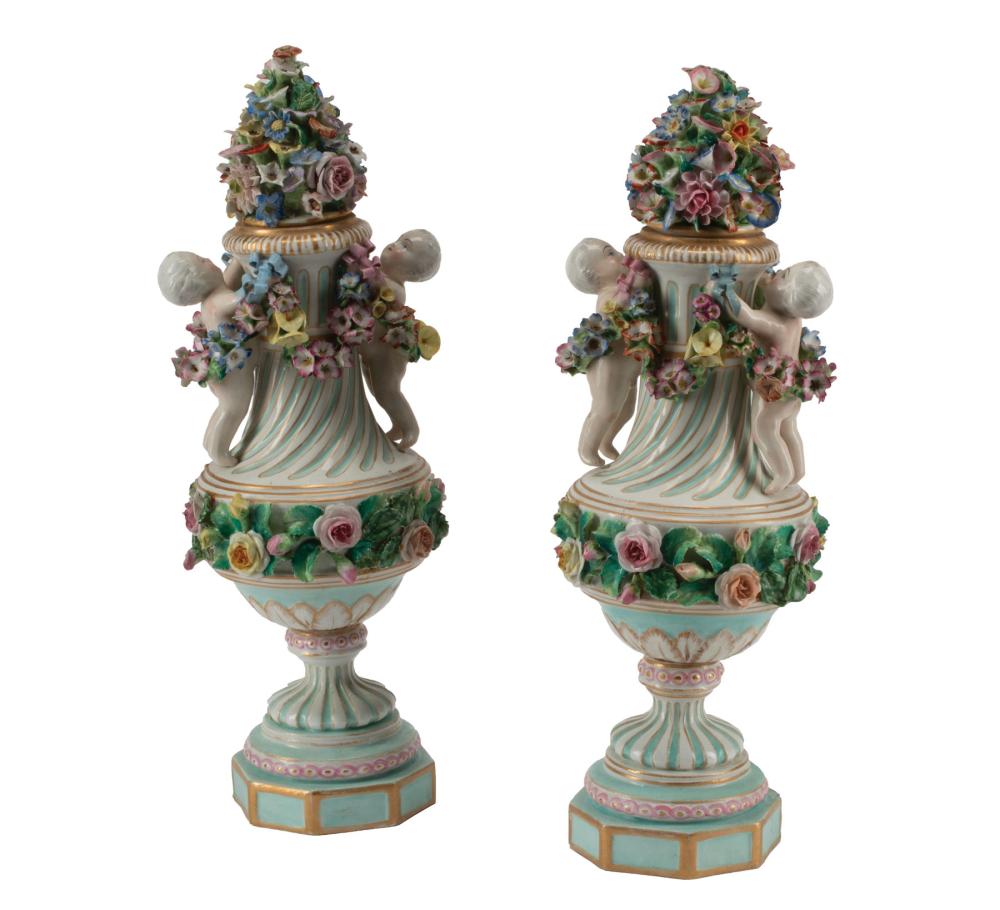 MEISSEN POLYCHROME, GILT