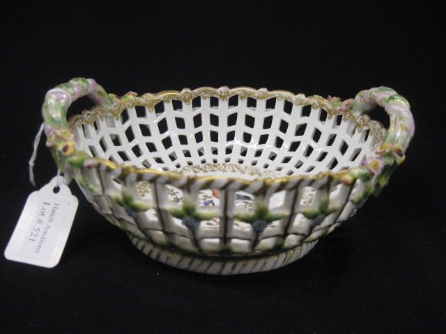 Meissen Porcelain Basket applied